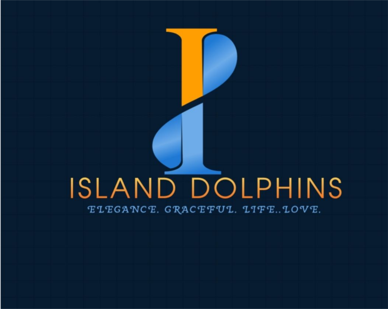 The logo for Island Dolphins 